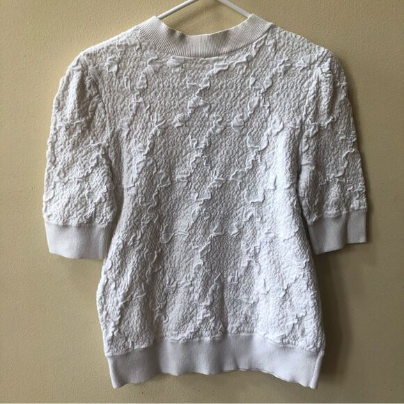 Free People Eden Textured Short Sleeve Size M - Picture 4 of 5